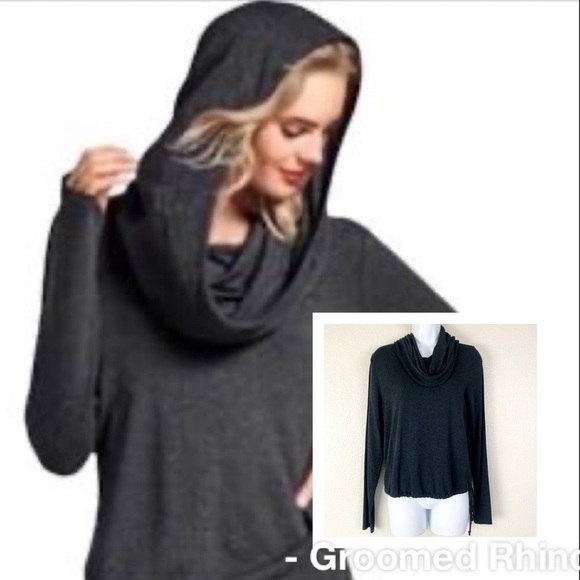 CAbi Recess Cowl Neck Pullover Knit Hoodie Size S - Picture 1 of 10